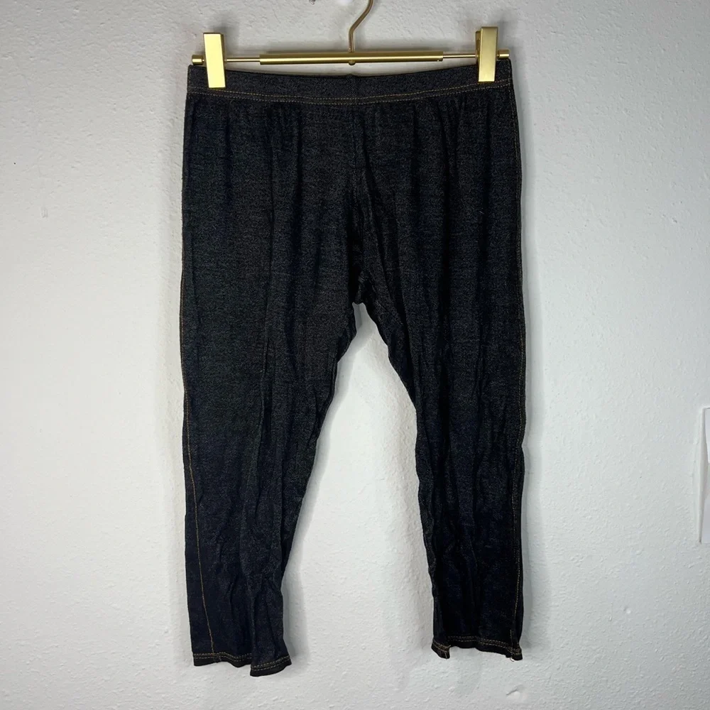 Women’s Small Dark Wash Jeggings Stretch Denim Leggings Capri Pants